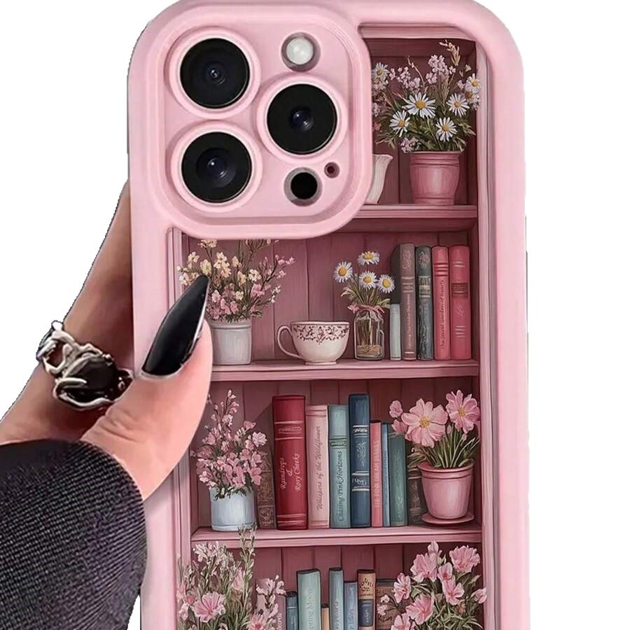 Funda de Teléfono Retro Antigolpes con Forma de Estantería