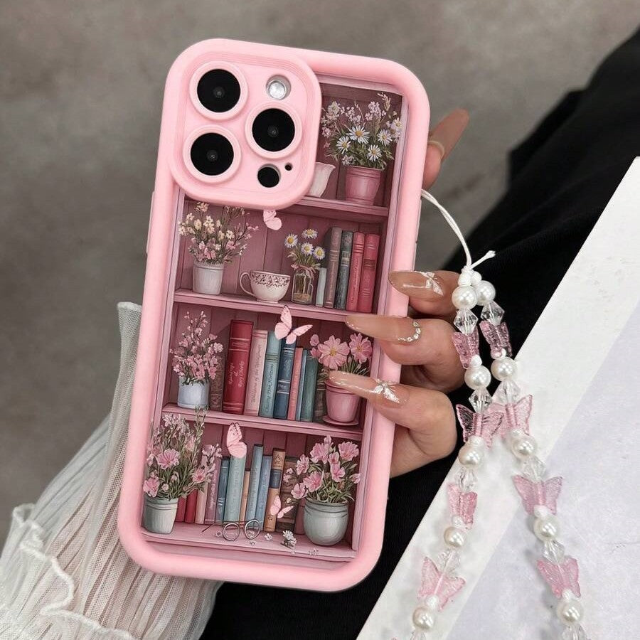 Funda de Teléfono Retro Antigolpes con Forma de Estantería