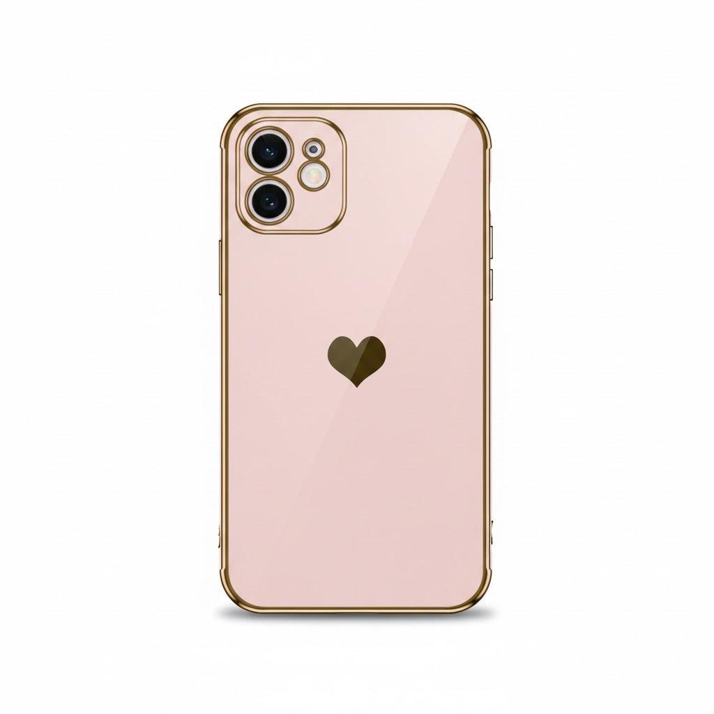 Chrome Edge Heart Phone Case