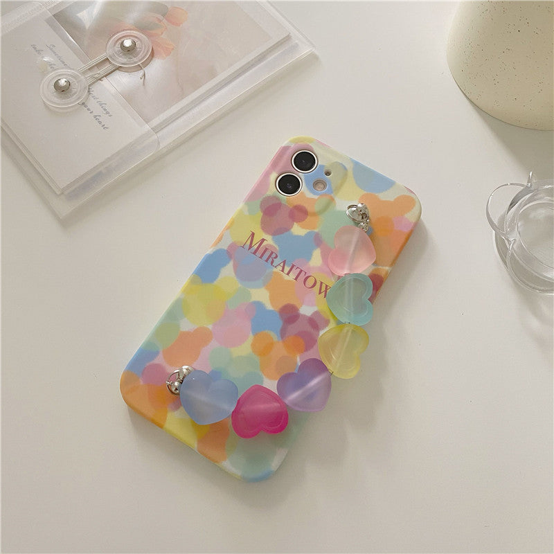 Pulsera para teléfono móvil con diseño de corazón para chica