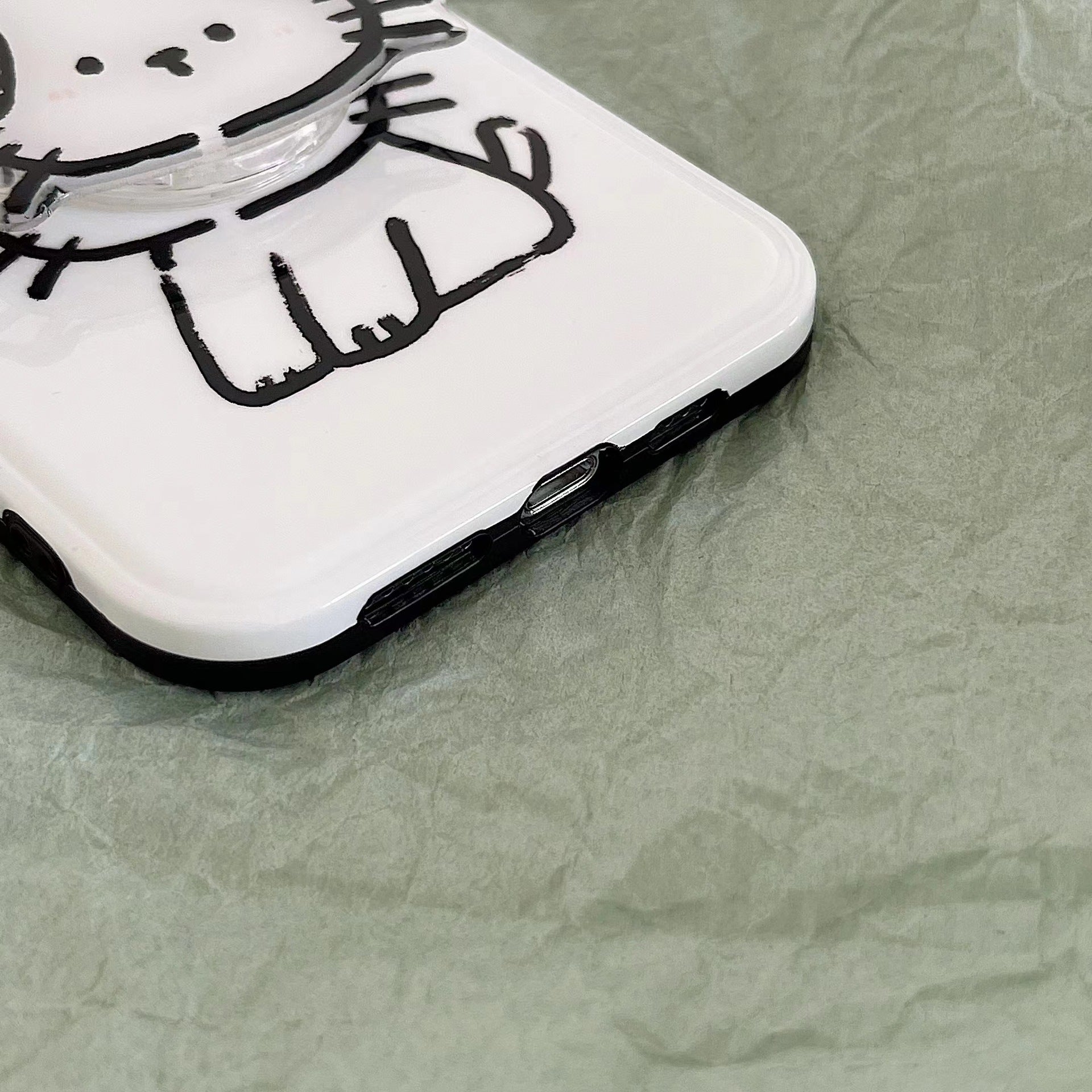 Coque de téléphone anti-chute pour chiot, motifs simples