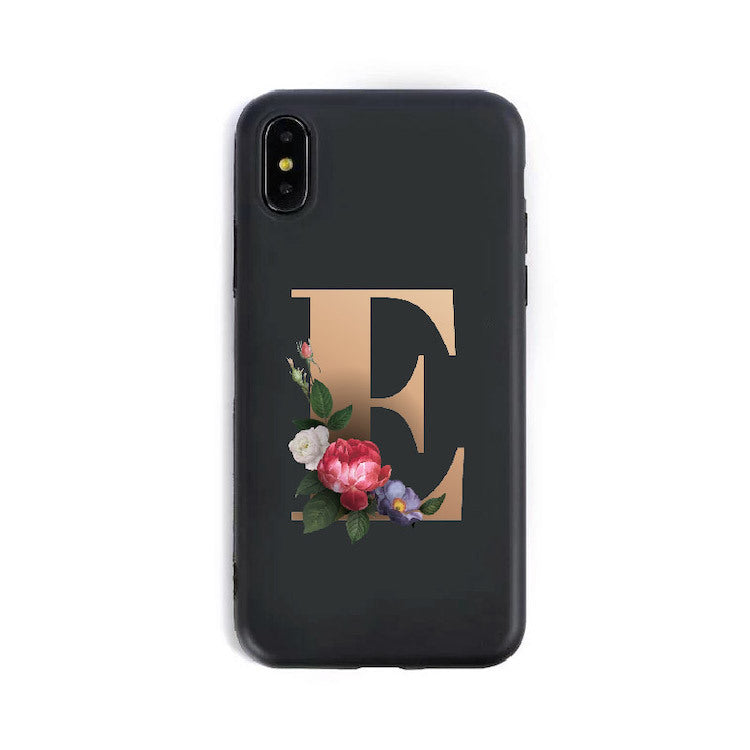 26 fundas de silicona para teléfono con el alfabeto inglés