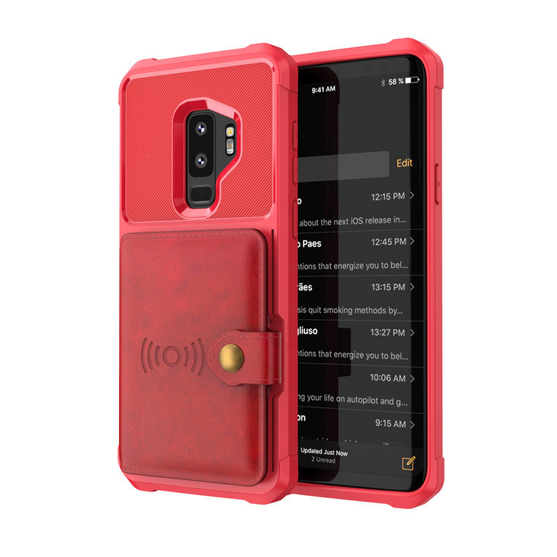 Compatible avec Apple, étui portefeuille de luxe en cuir PU pour Samsung Galaxy S10 S9 Plus pour iPhone 6 6s 7 8 Plus X XS XR XX MAX Coques Portefeuille Rabat