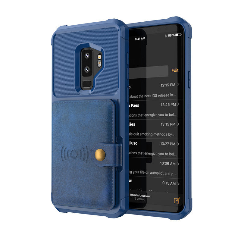 Compatible avec Apple, étui portefeuille de luxe en cuir PU pour Samsung Galaxy S10 S9 Plus pour iPhone 6 6s 7 8 Plus X XS XR XX MAX Coques Portefeuille Rabat