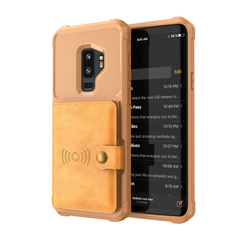 Compatible avec Apple, étui portefeuille de luxe en cuir PU pour Samsung Galaxy S10 S9 Plus pour iPhone 6 6s 7 8 Plus X XS XR XX MAX Coques Portefeuille Rabat