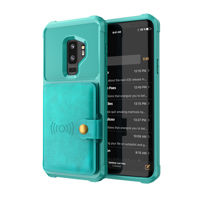 Compatible avec Apple, étui portefeuille de luxe en cuir PU pour Samsung Galaxy S10 S9 Plus pour iPhone 6 6s 7 8 Plus X XS XR XX MAX Coques Portefeuille Rabat