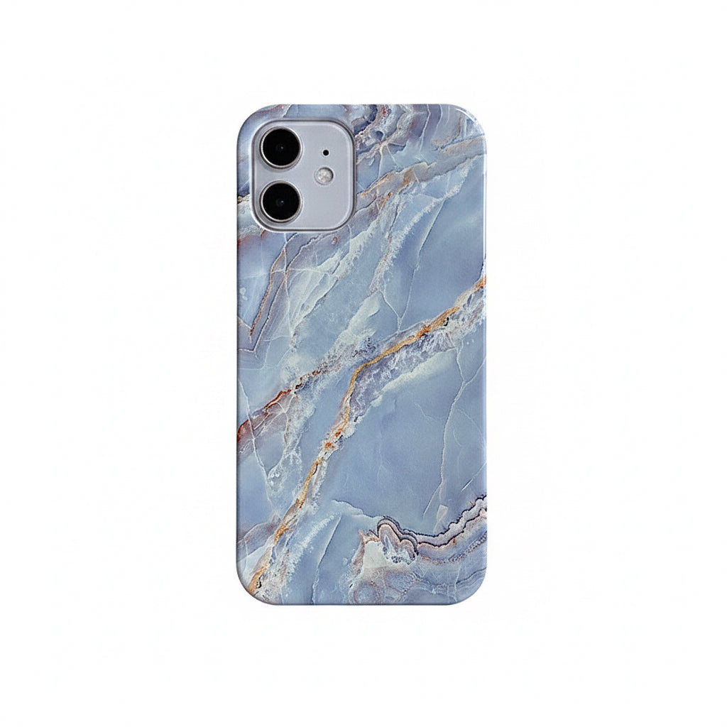 Compatible con Apple, el marmoleado azul dorado es adecuado para la funda del teléfono móvil Apple 12