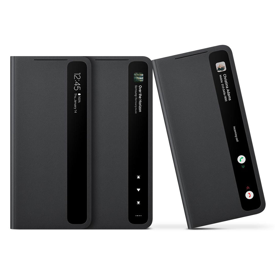 Funda para teléfono móvil original con tapa de espejo, con lápiz óptico S Pen, funda protectora de silicona