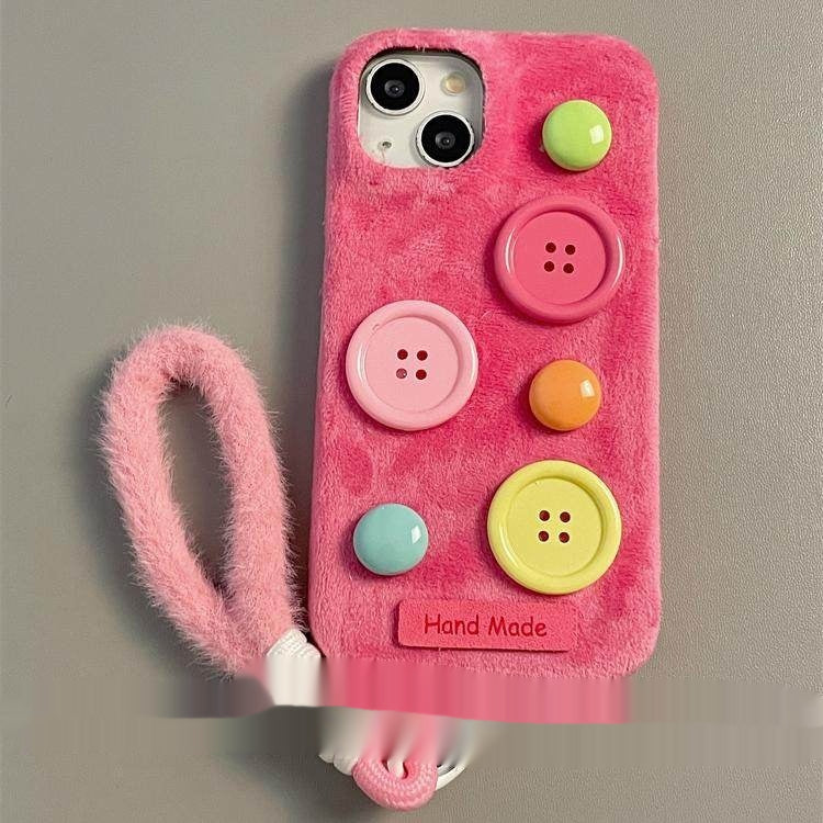 Botones de Terciopelo Coloridos para Fundas de Teléfono Elegantes