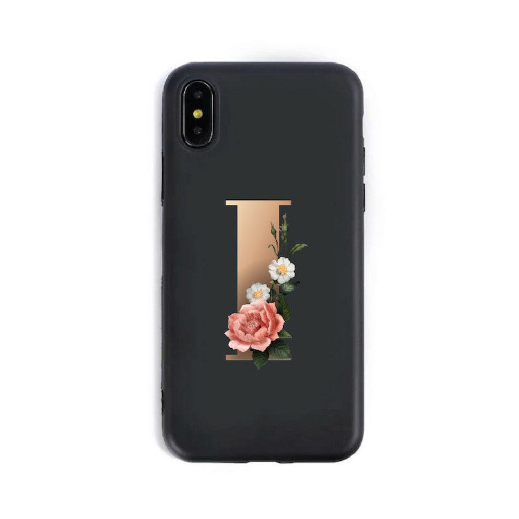 26 fundas de silicona para teléfono con el alfabeto inglés