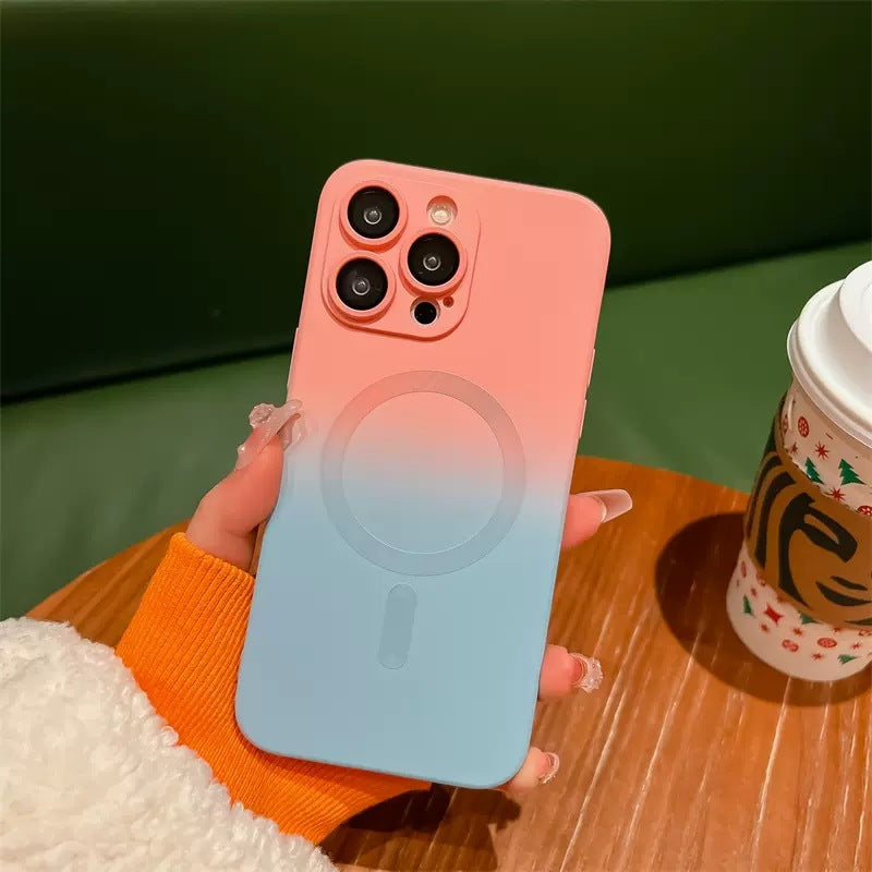 Funda Bicolor Degrafada Para Teléfono Móvil iPhone 13