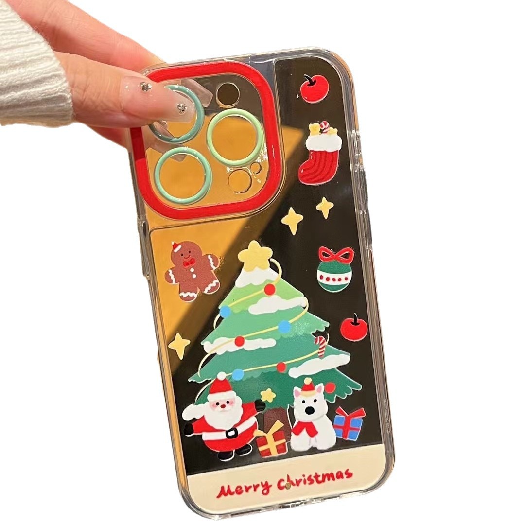 Funda de teléfono para perro West Highland, diseño de árbol de Navidad