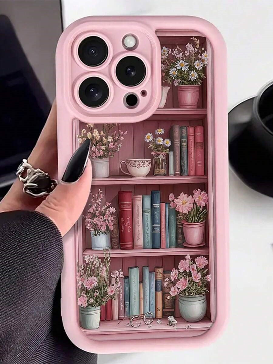 Funda de Teléfono Retro Antigolpes con Forma de Estantería