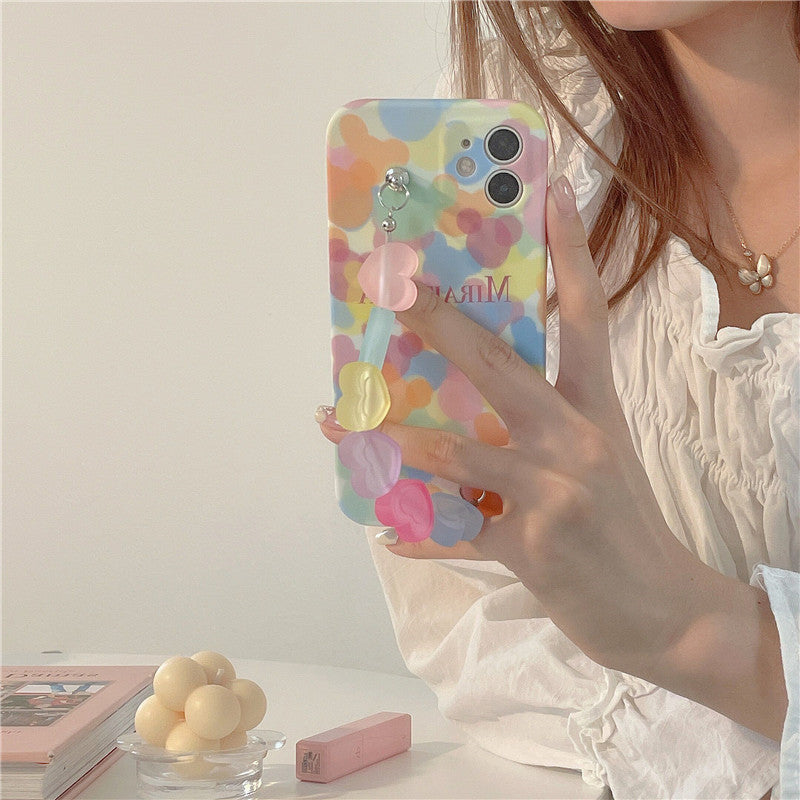 Pulsera para teléfono móvil con diseño de corazón para chica