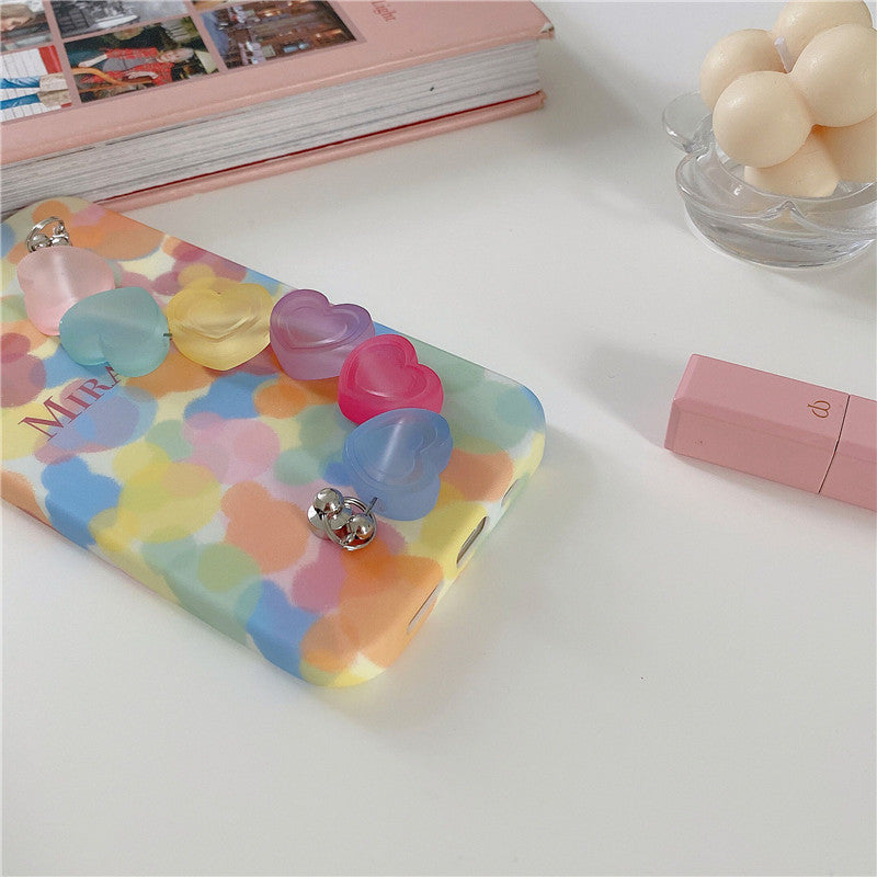 Pulsera para teléfono móvil con diseño de corazón para chica