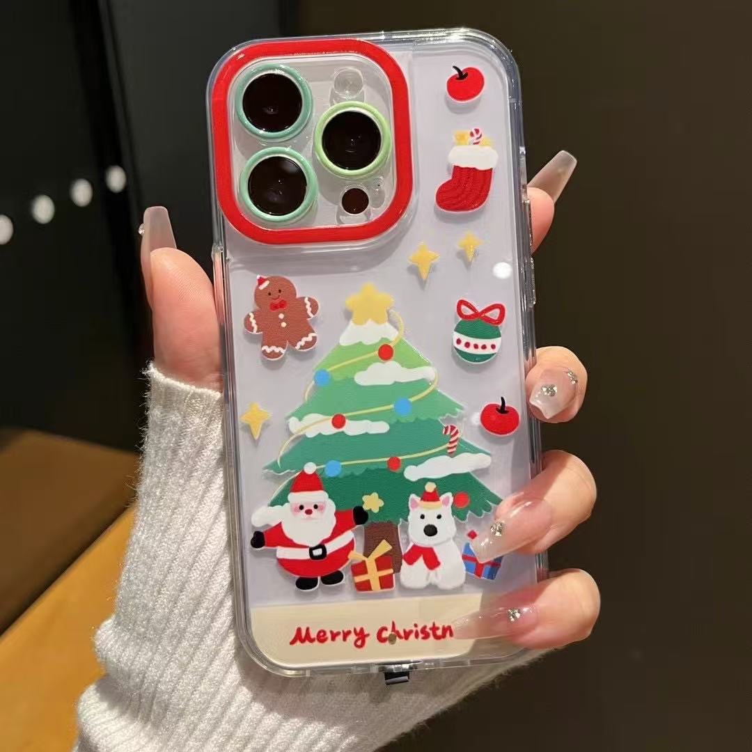 Funda de teléfono para perro West Highland, diseño de árbol de Navidad