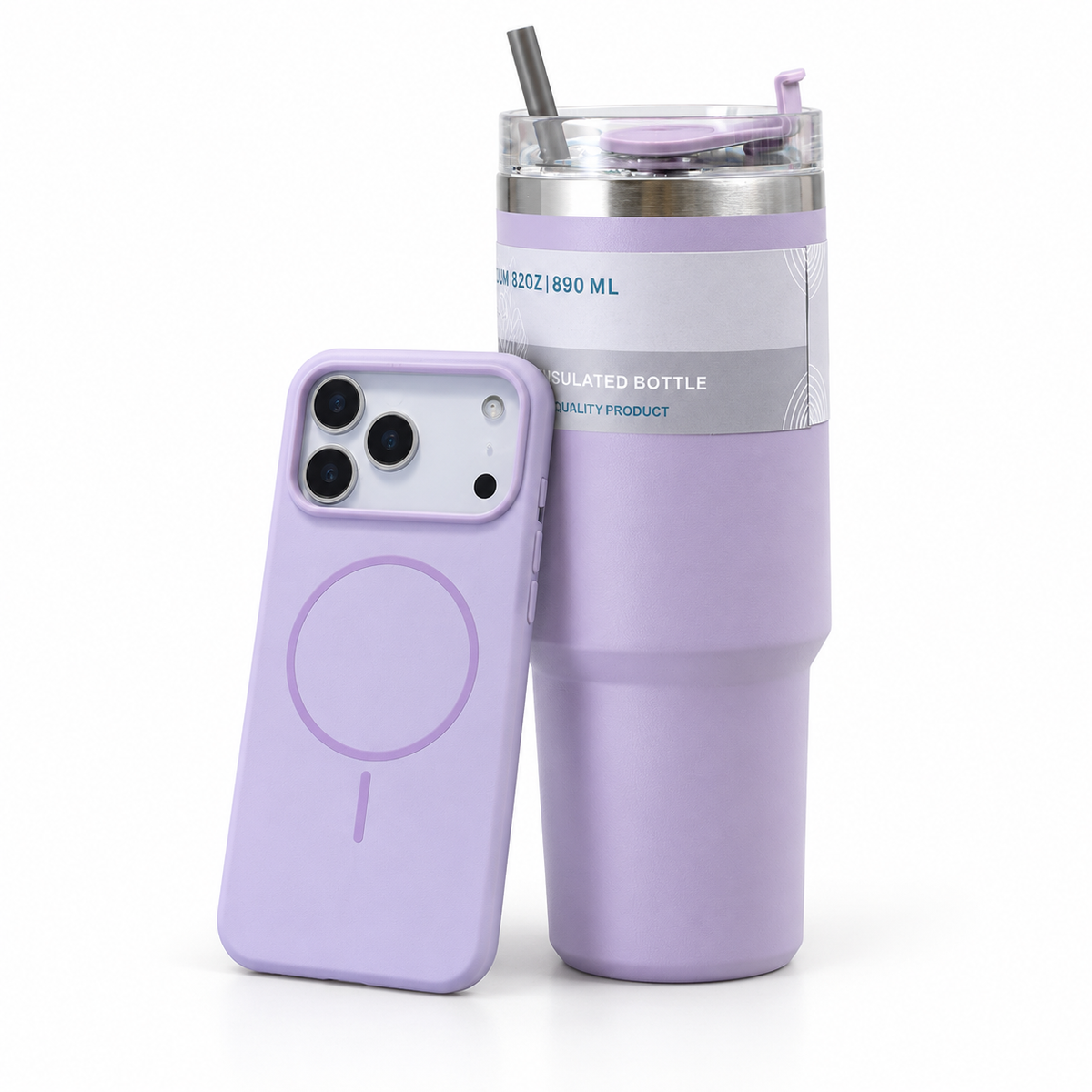 Lilac Purple Case + 20oz Tumbler Set
