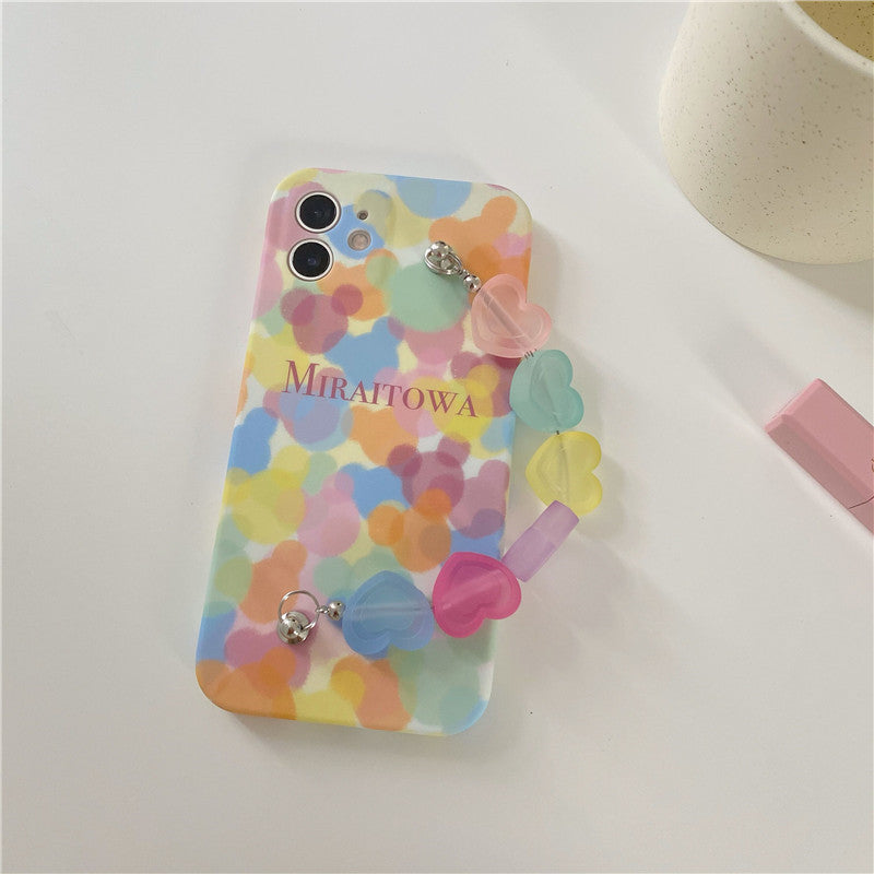 Pulsera para teléfono móvil con diseño de corazón para chica
