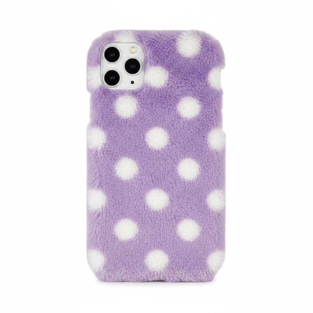 Coque de téléphone à pois ondulés doux