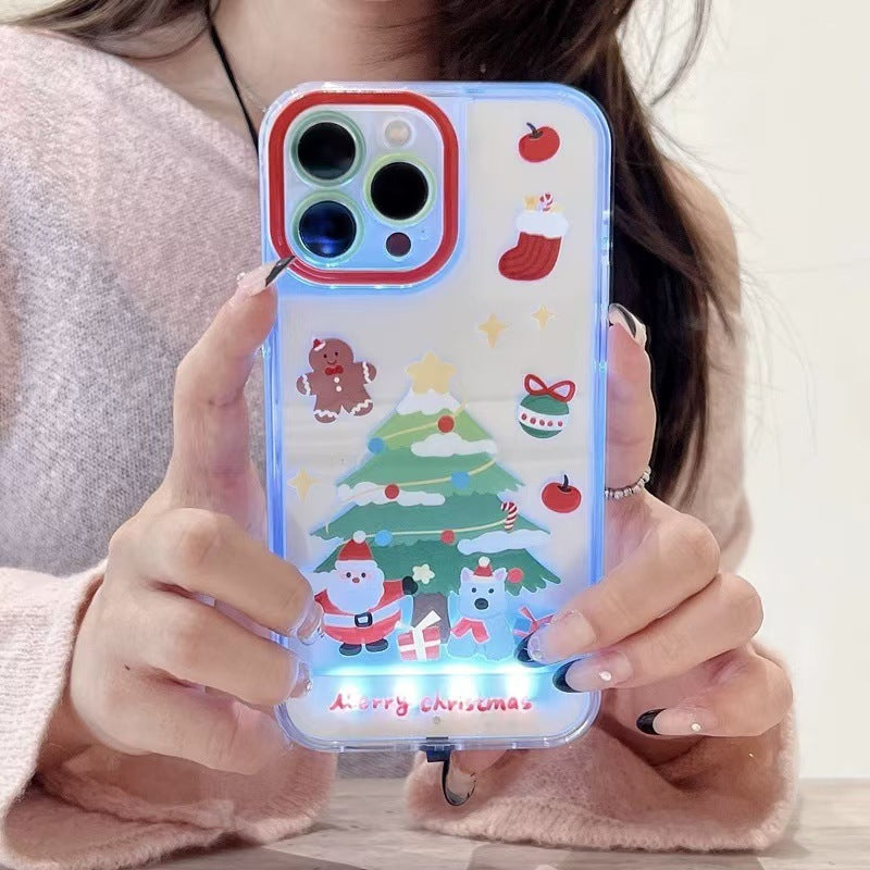 Funda de teléfono para perro West Highland, diseño de árbol de Navidad