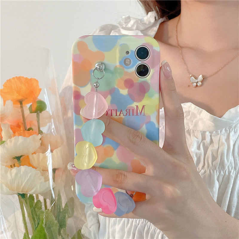 Pulsera para teléfono móvil con diseño de corazón para chica