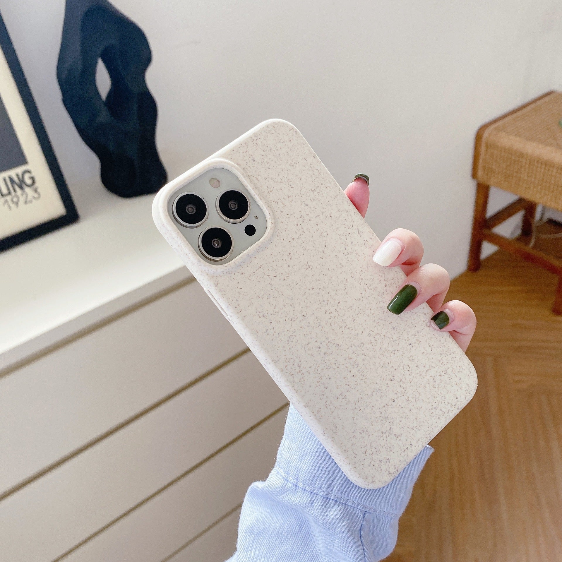 Coque de téléphone portable biodégradable couleur unie tout compris