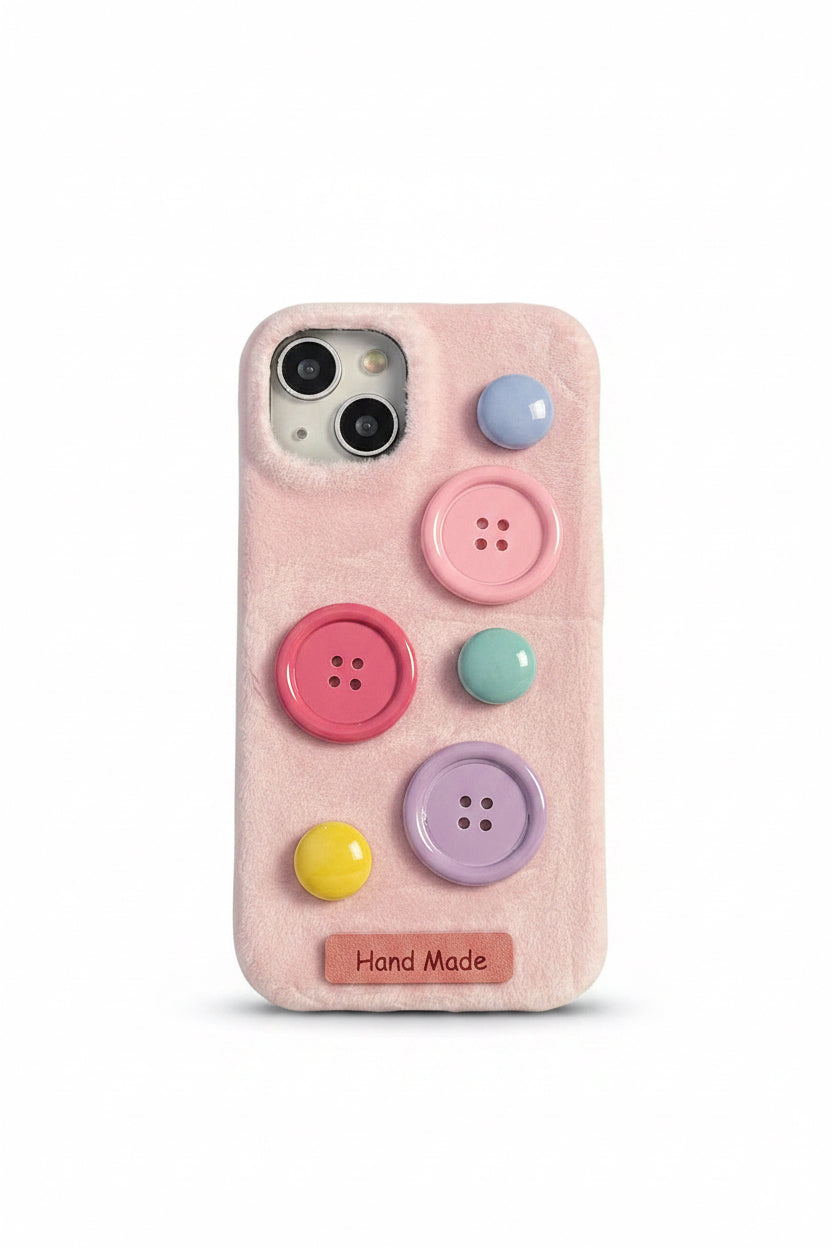 Botones de Terciopelo Coloridos para Fundas de Teléfono Elegantes