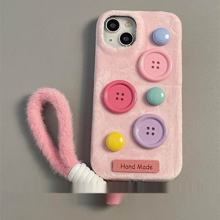 Botones de Terciopelo Coloridos para Fundas de Teléfono Elegantes