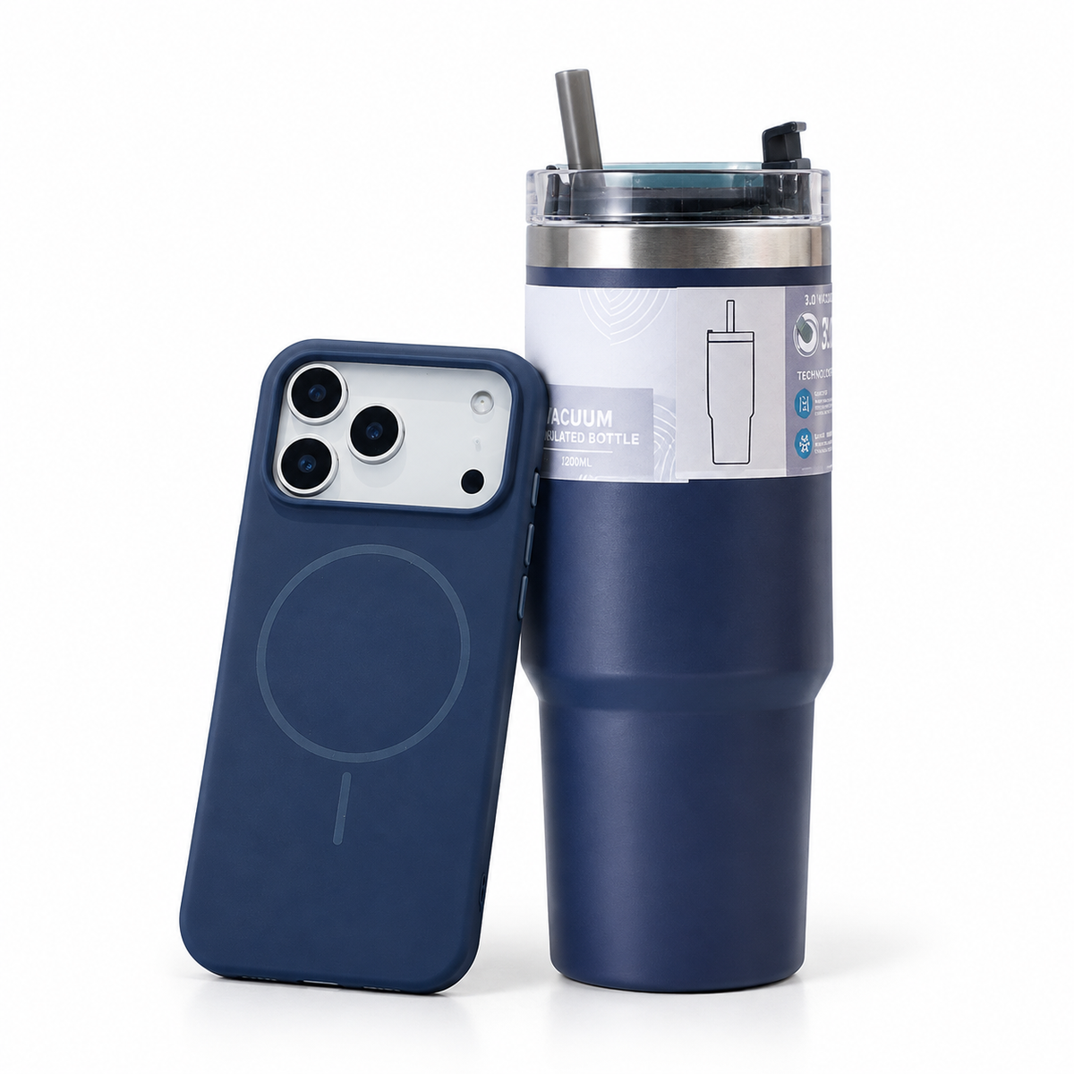Navy Blue Case + 20oz Tumbler Set