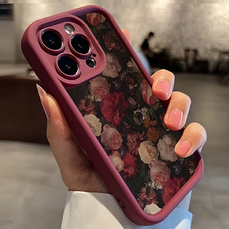 Coque de téléphone souple Rose Bambou Échelle Plein Écran