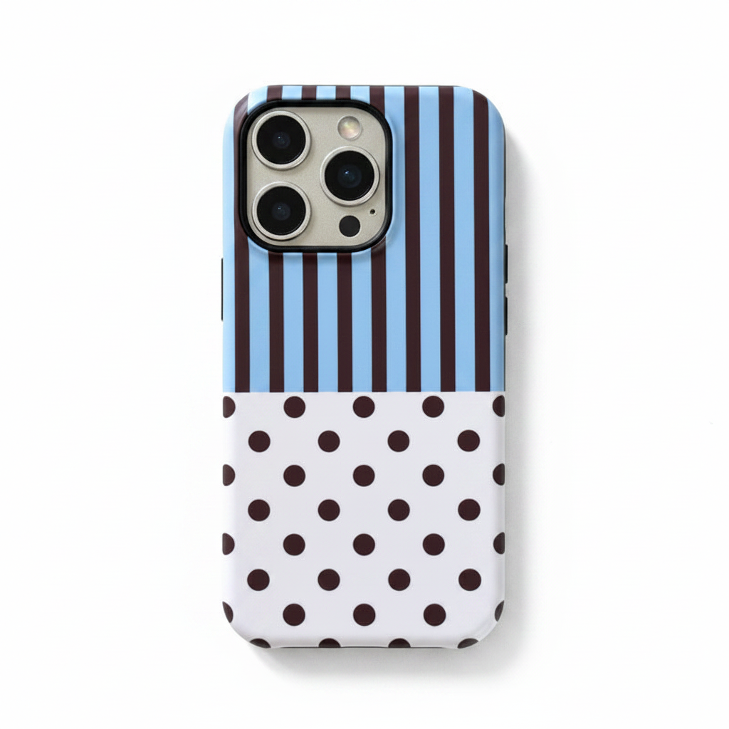 Striped Polka Dot Phone Case