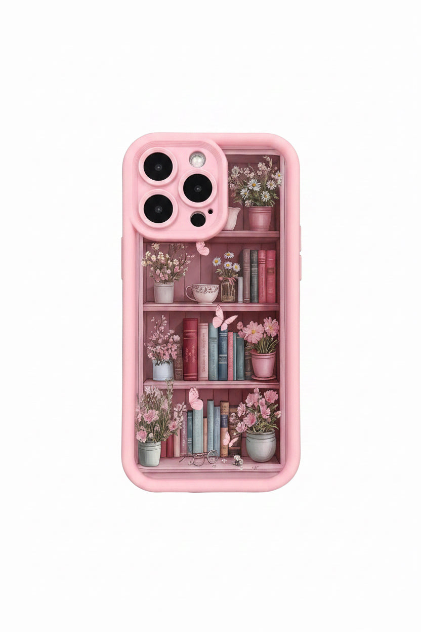 Funda de Teléfono Retro Antigolpes con Forma de Estantería