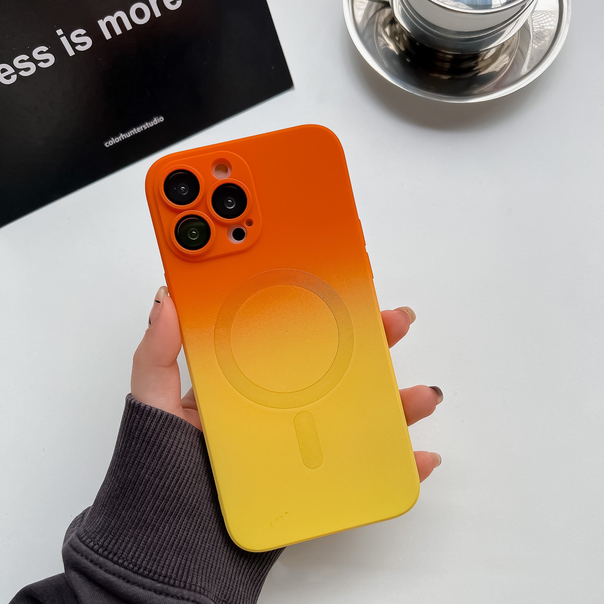 Funda Bicolor Degrafada Para Teléfono Móvil iPhone 13