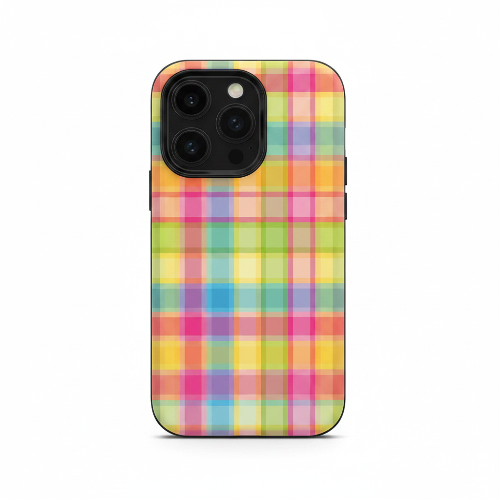 Colored Plaid Phone Cases