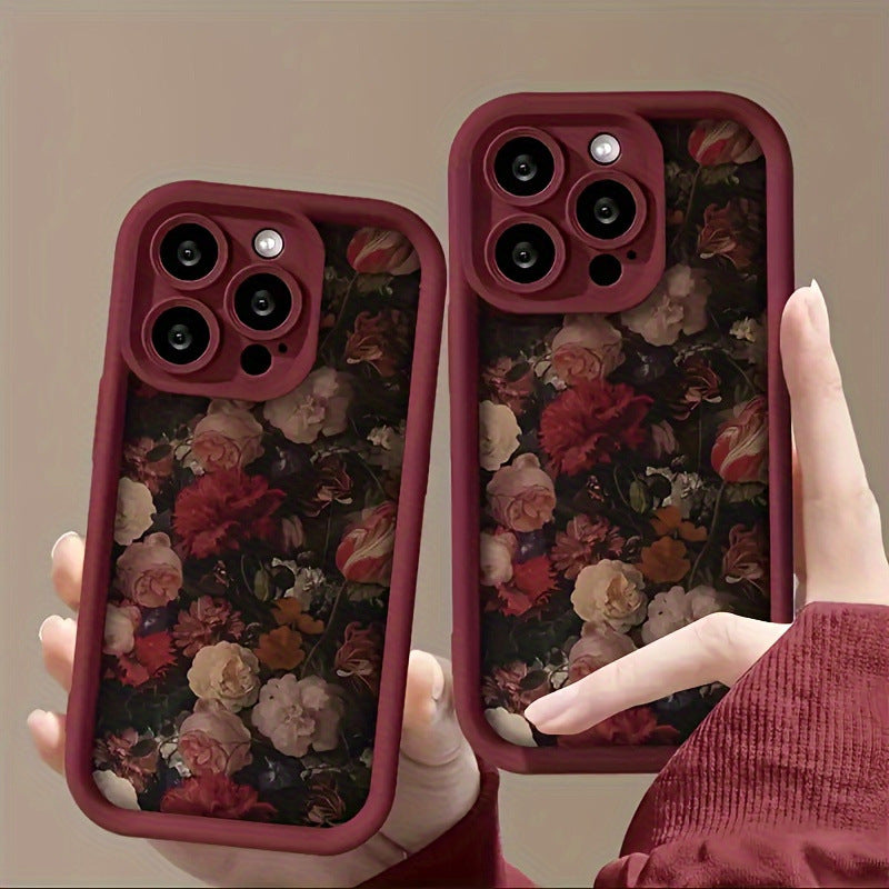 Coque de téléphone souple Rose Bambou Échelle Plein Écran